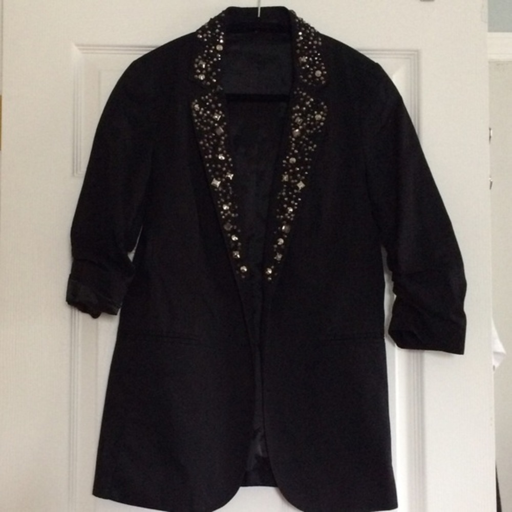 NWOT Express Jeweled Collared Blazer
